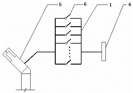 A live welding compensation device under full current for aluminum electrolytic cell series