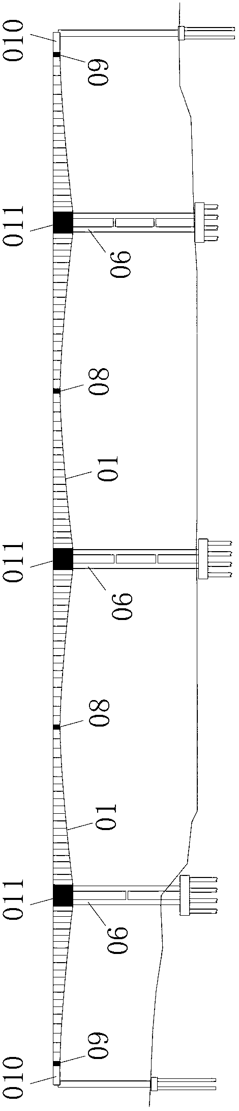 Prestressed concrete variable-cross-section box girder bridge with internal tilted-leg rigid frame and construction method of prestressed concrete variable-cross-section box girder bridge