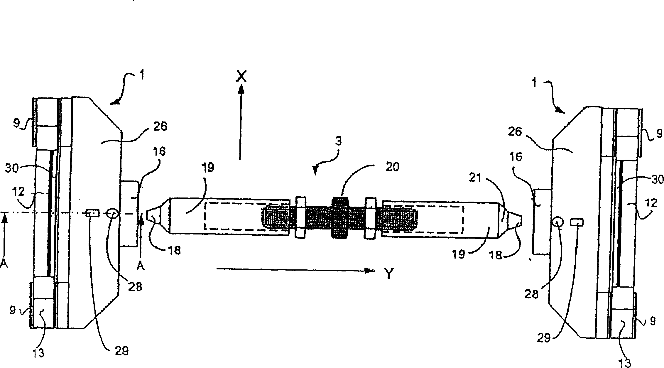 Measuring device for vehicle wheel load