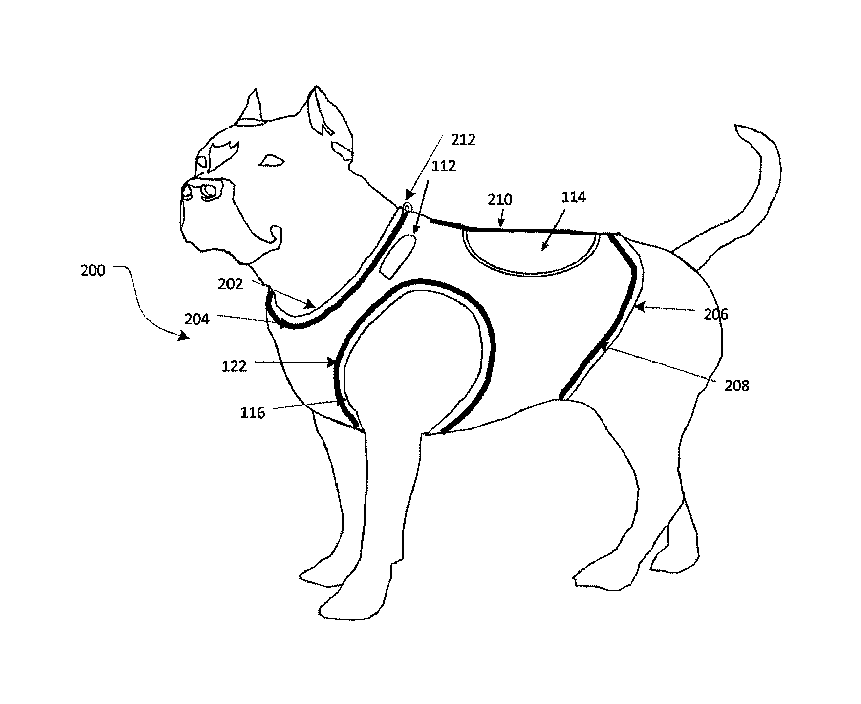 Motion control weighted canine fitness garment