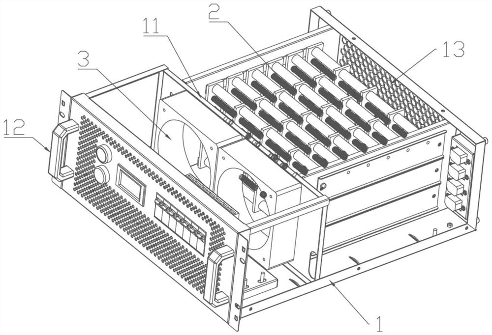 High-power-density rack-mounted load