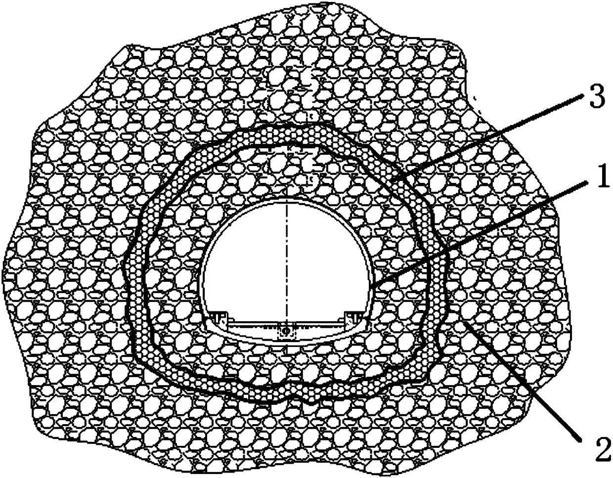 Active fault spanning aseismic structure and construction method thereof