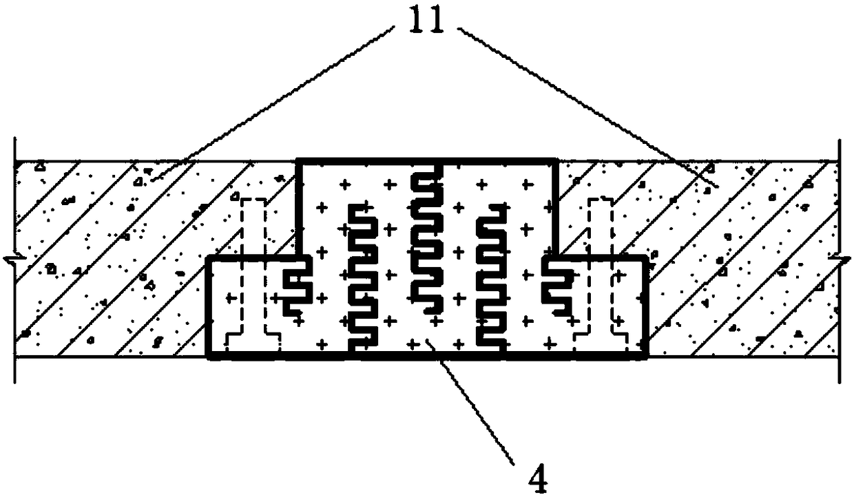 Active fault spanning aseismic structure and construction method thereof