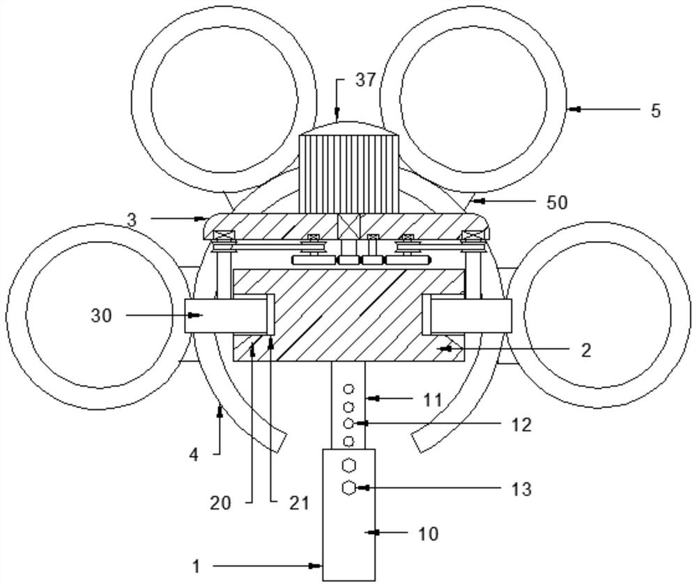 A mountain rail transport device for loading and unloading goods conveniently