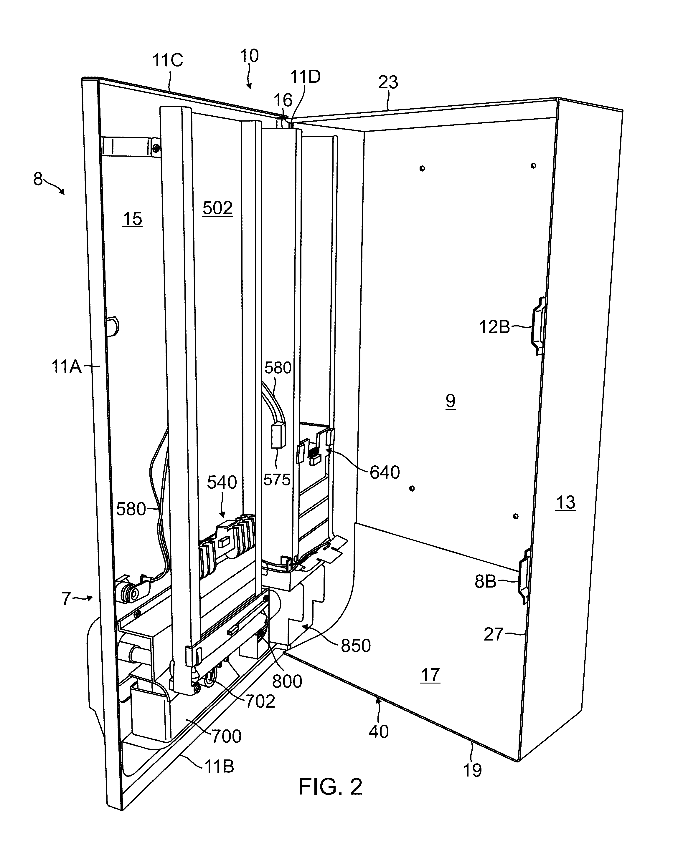 Vending machine for retaining and dispensing feminine hygiene products through a novel coin operating apparatus