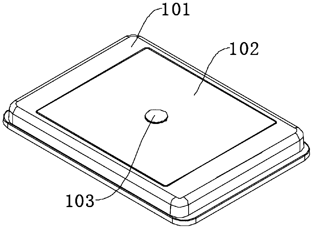 Electromagnetic oven temperature sensing structure and method