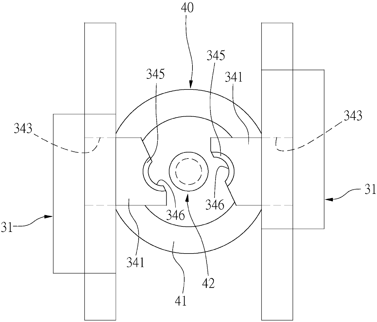 Cutter clamping structure of tool changing mechanism