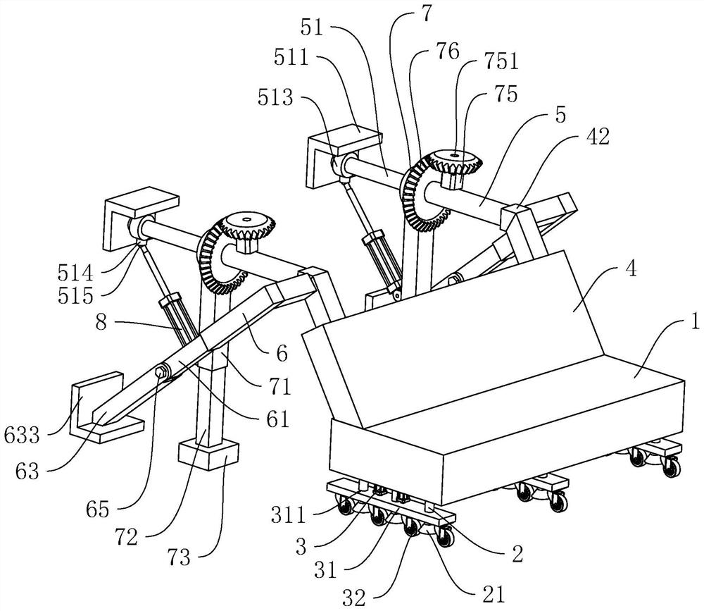 Anti-toppling structure in building demolition process and method thereof