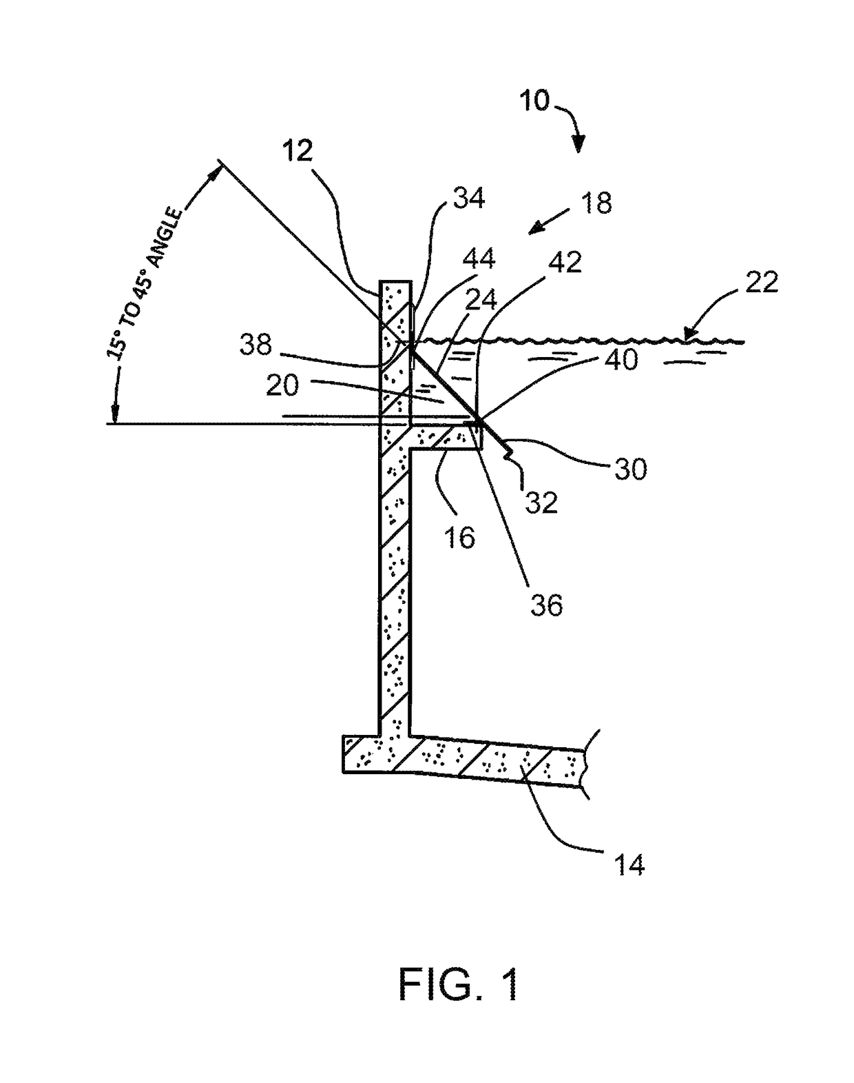 Submerged clarifier launder