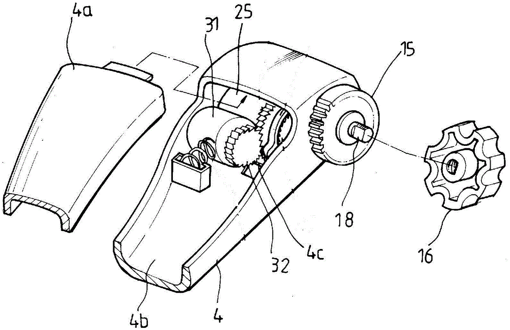 Foot control turnover mechanism