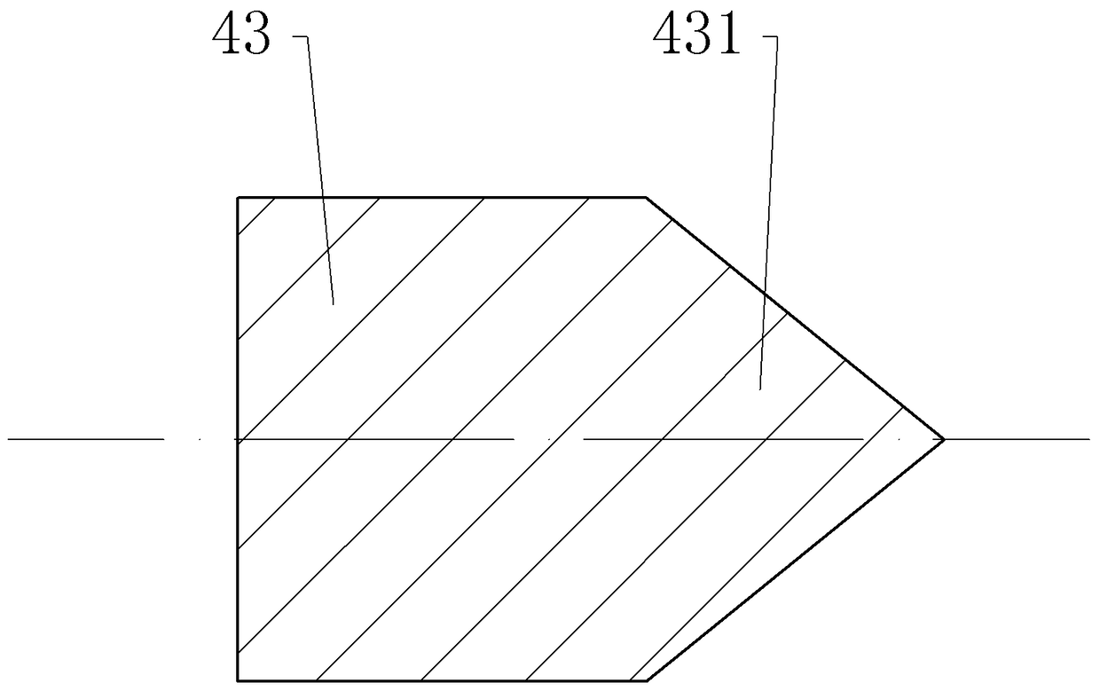 Reverse extruder oxidation shell treatment device