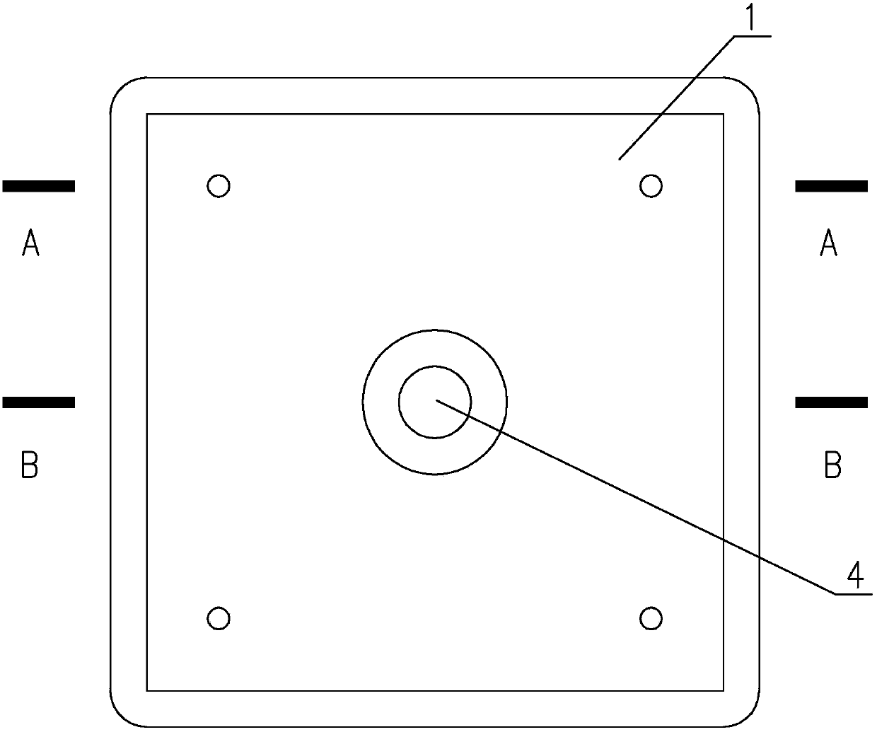 A thin-walled square box hollow floor mandrel and its anti-floating method