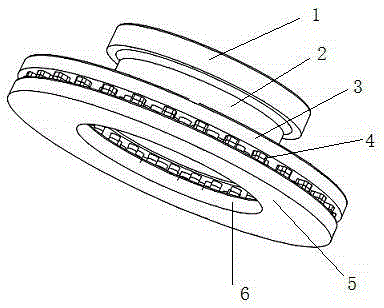 Sand shell mold for manufacturing blank of vehicle braking disc