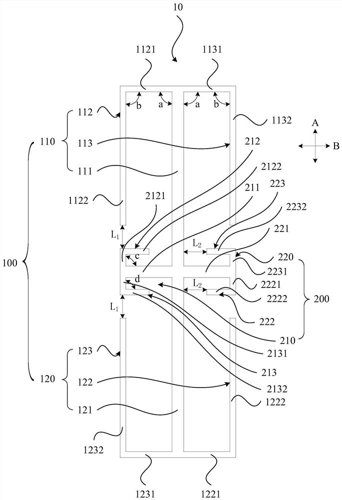 Dual-polarized array antenna and decoupling structure