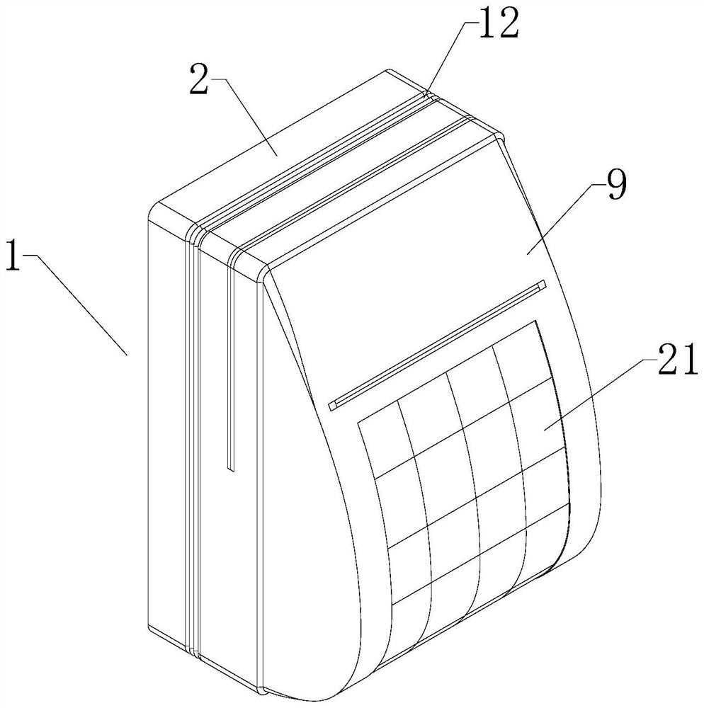 Suspension type energy collection backpack based on friction power generation