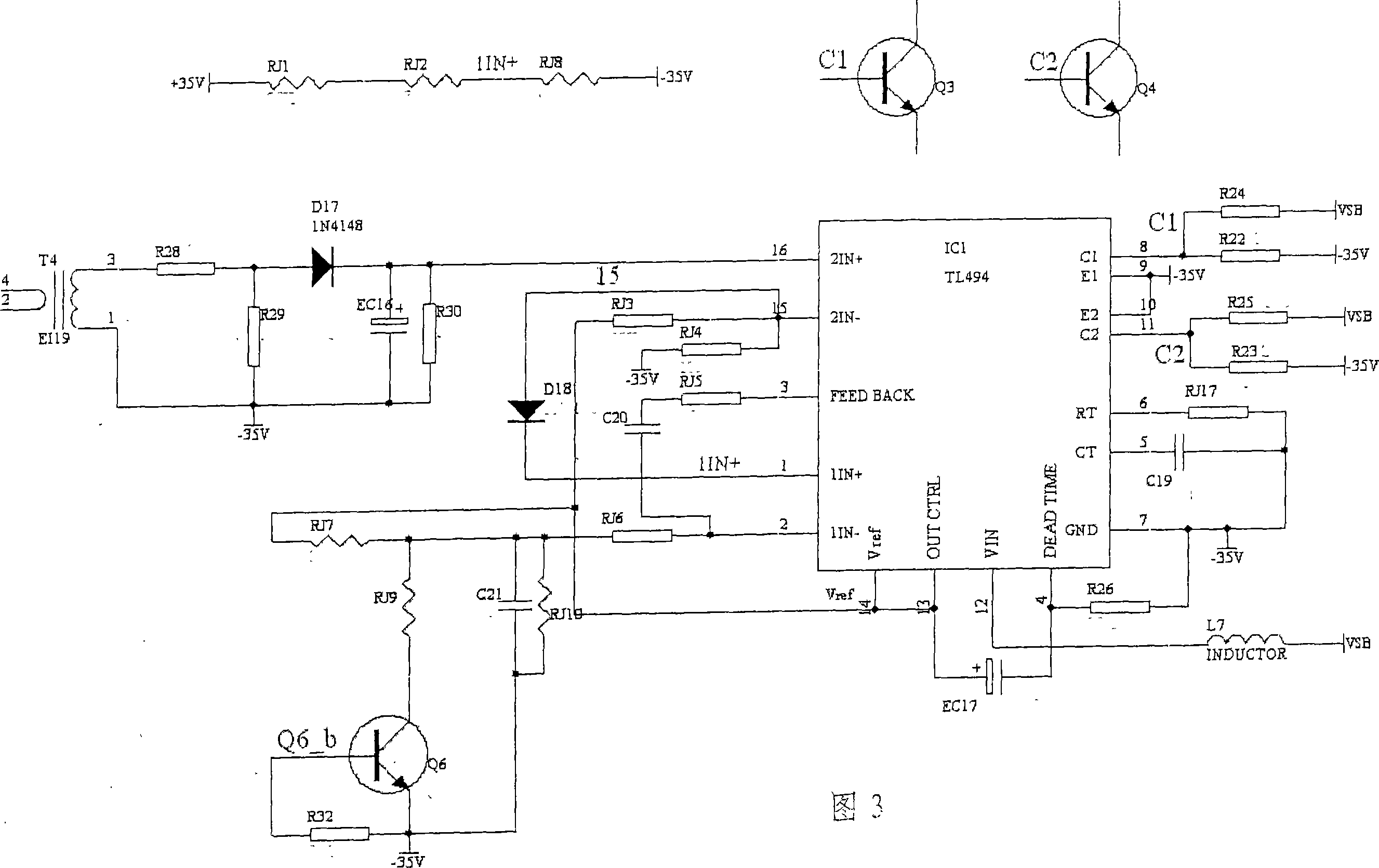 Intelligent switch power source power detection and control device