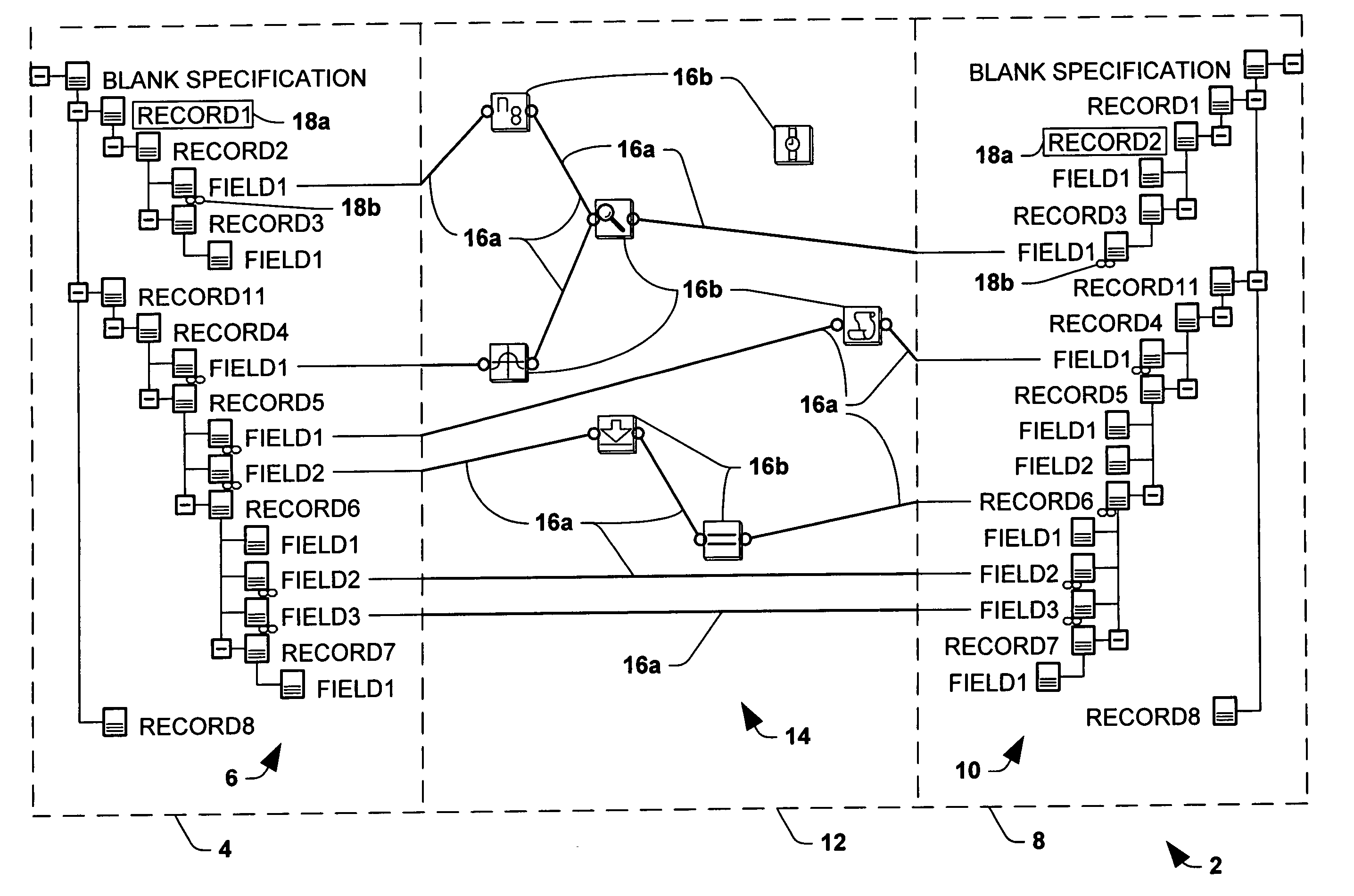 Mapping tool graphical user interface