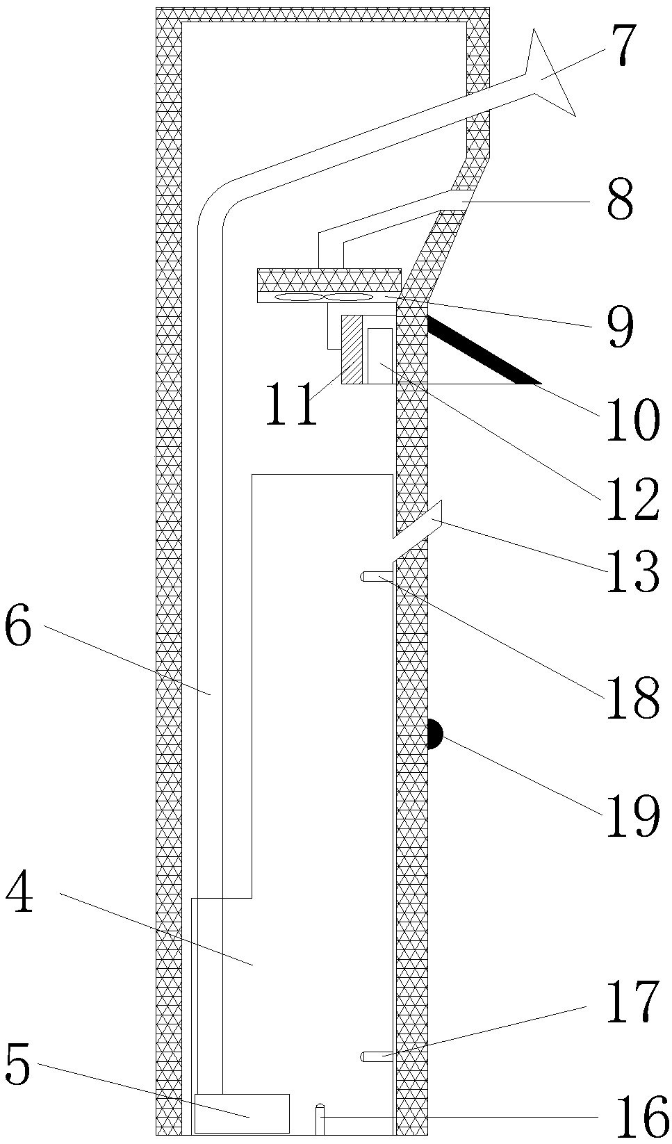 A construction enclosure for dust detection and purification