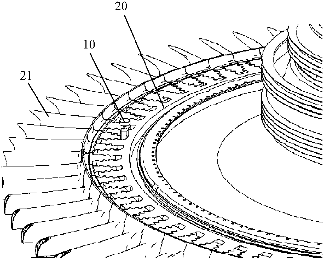 Tool and method for eliminating joint clearance of high pressure turbine rotor blades