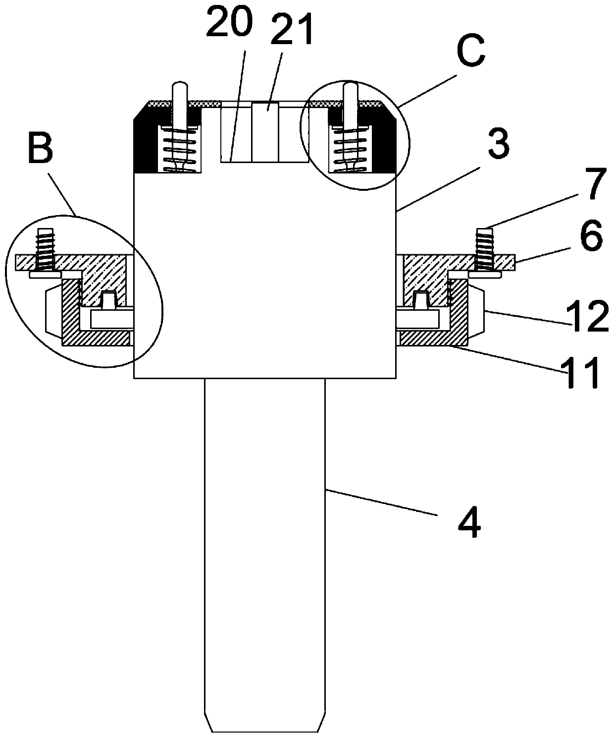 Antenna radio frequency standing wave connector