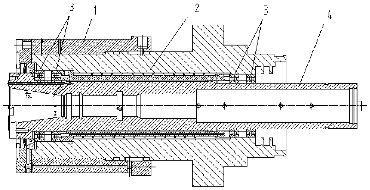 A method for repairing the inner taper hole of the main shaft of the machining center