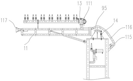 Water dance fountain mechanical arm device