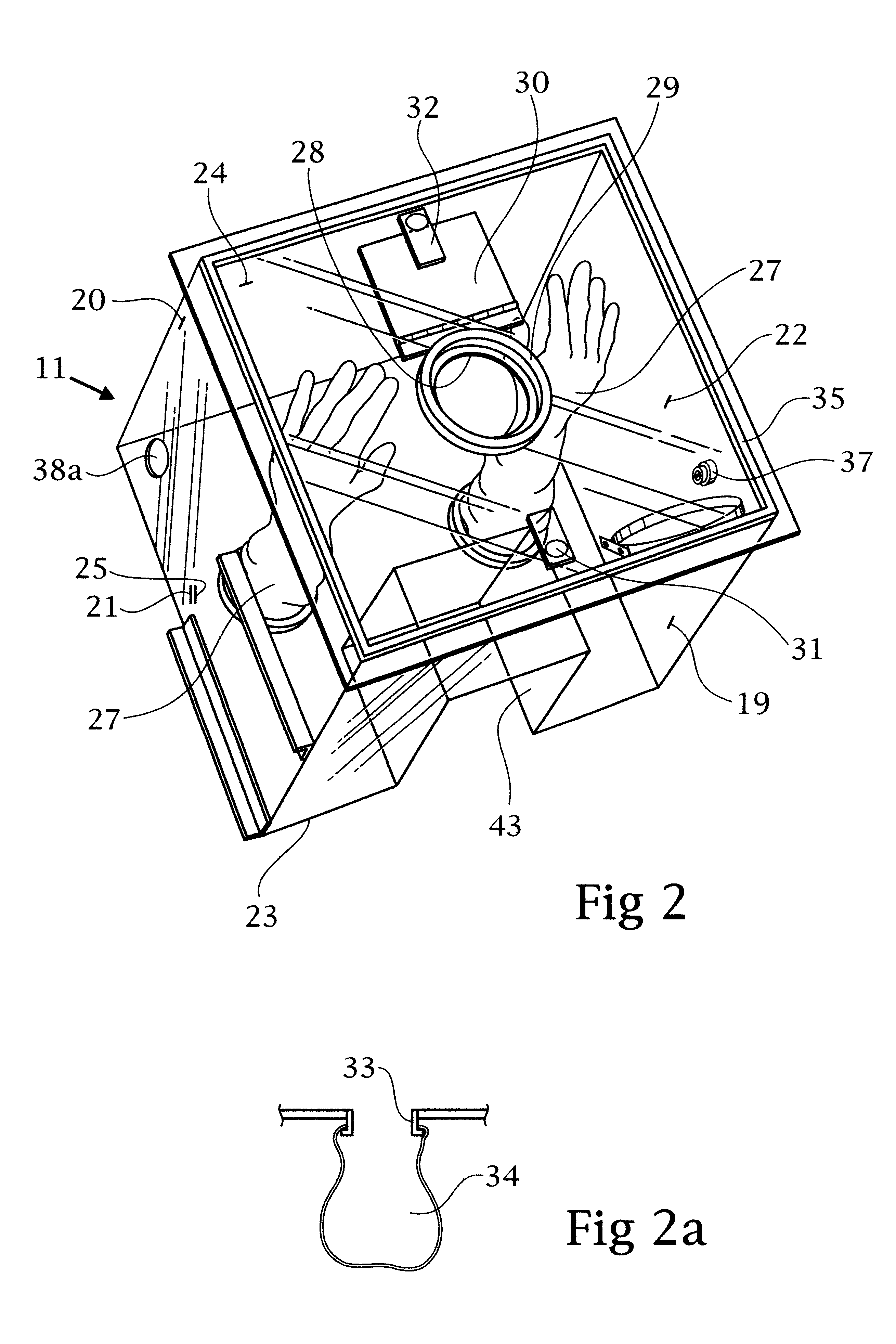 Pollution containment apparatus for making a penetration in a ceiling or wall of a building or other structure