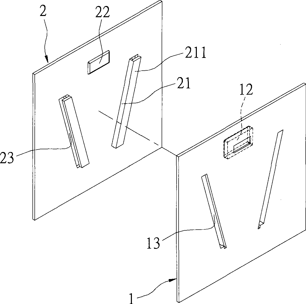 Support and its quick-dismantling structure