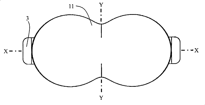 Large-angle secondary light-distribution lens of LED streetlamp and manufacturing method thereof