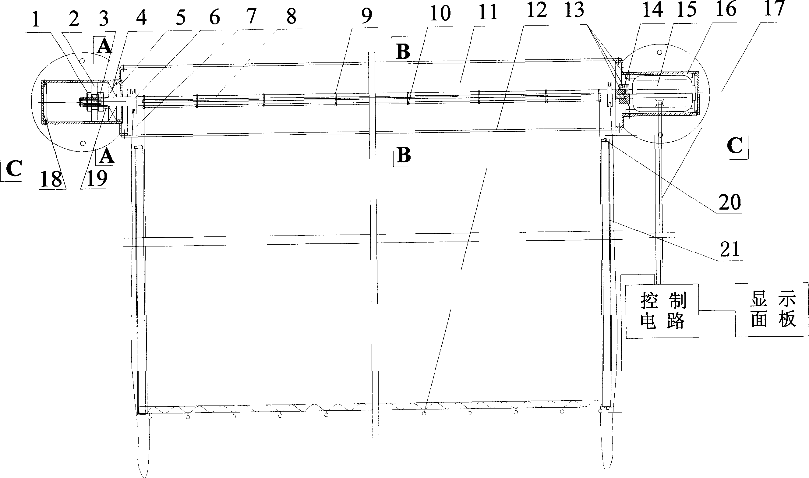 Photo-controlled, Temp,-controlled semi-automatic hidden rolling apparatus for building with solar energy