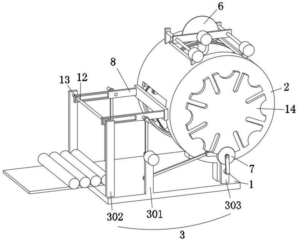 Pipe cutting device for constructional engineering