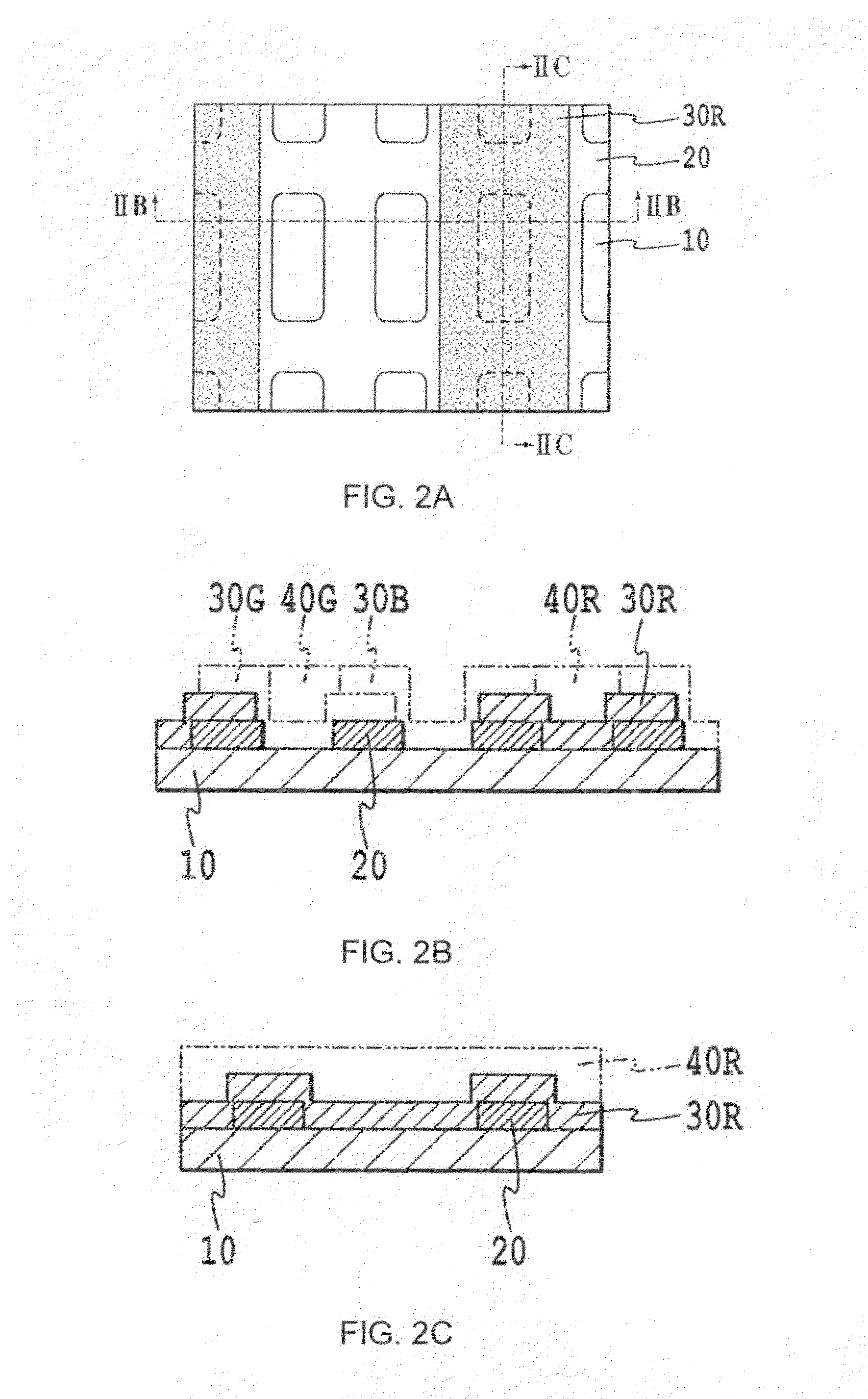 Color conversion filter and manufacturing method of the organic el display