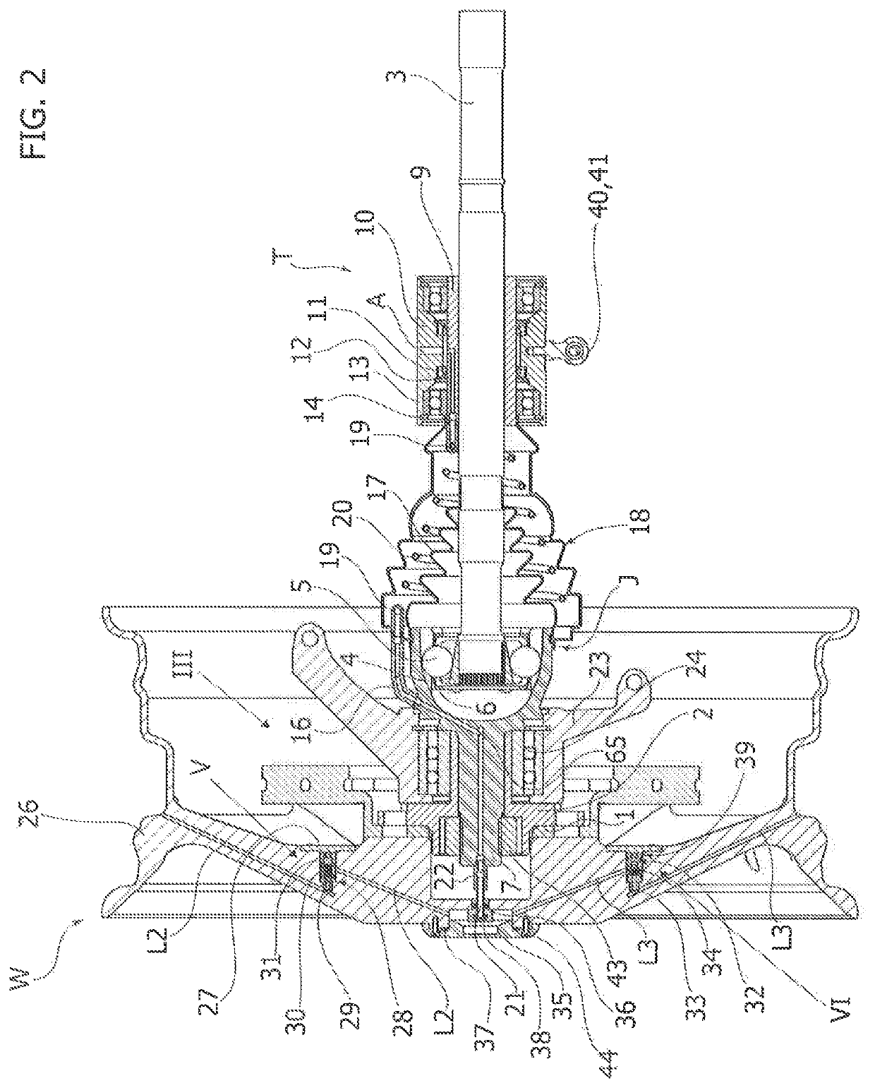 On-board centralized system for regulating the pressure of the tyres of a motor-vehicle