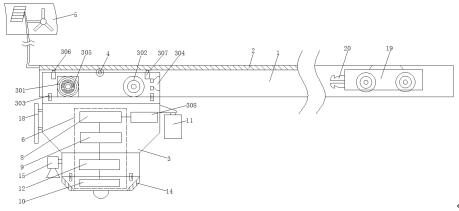 Rail robot device applied to bridge and tunnel traffic accident prevention