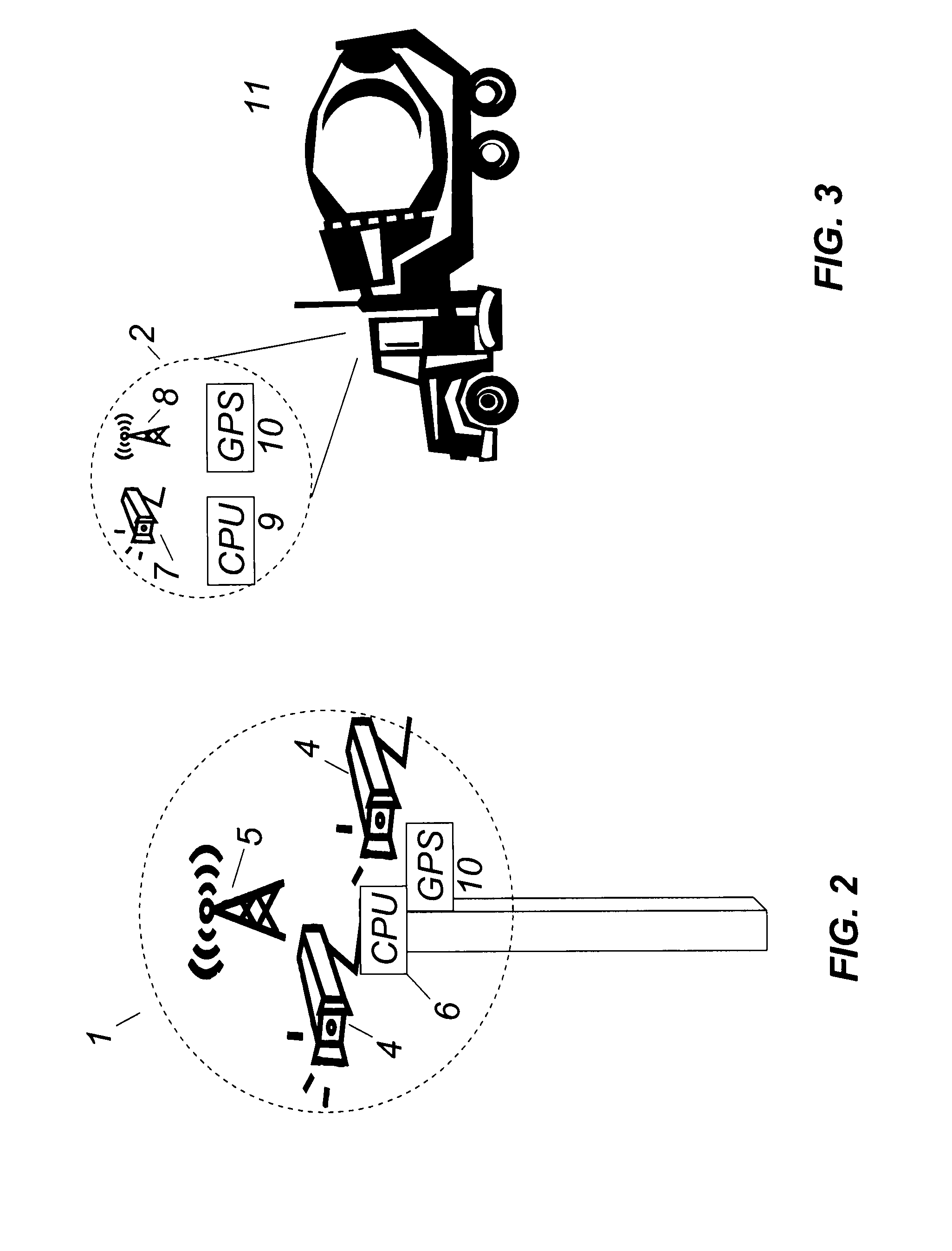 Two-way video and 3D transmission between vehicles and system placed on roadside