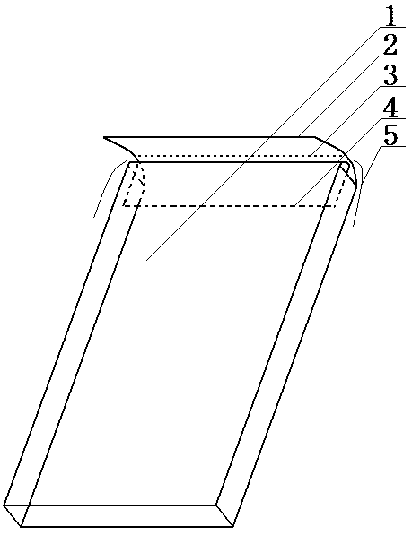 Double-tongue insurance test paper bag