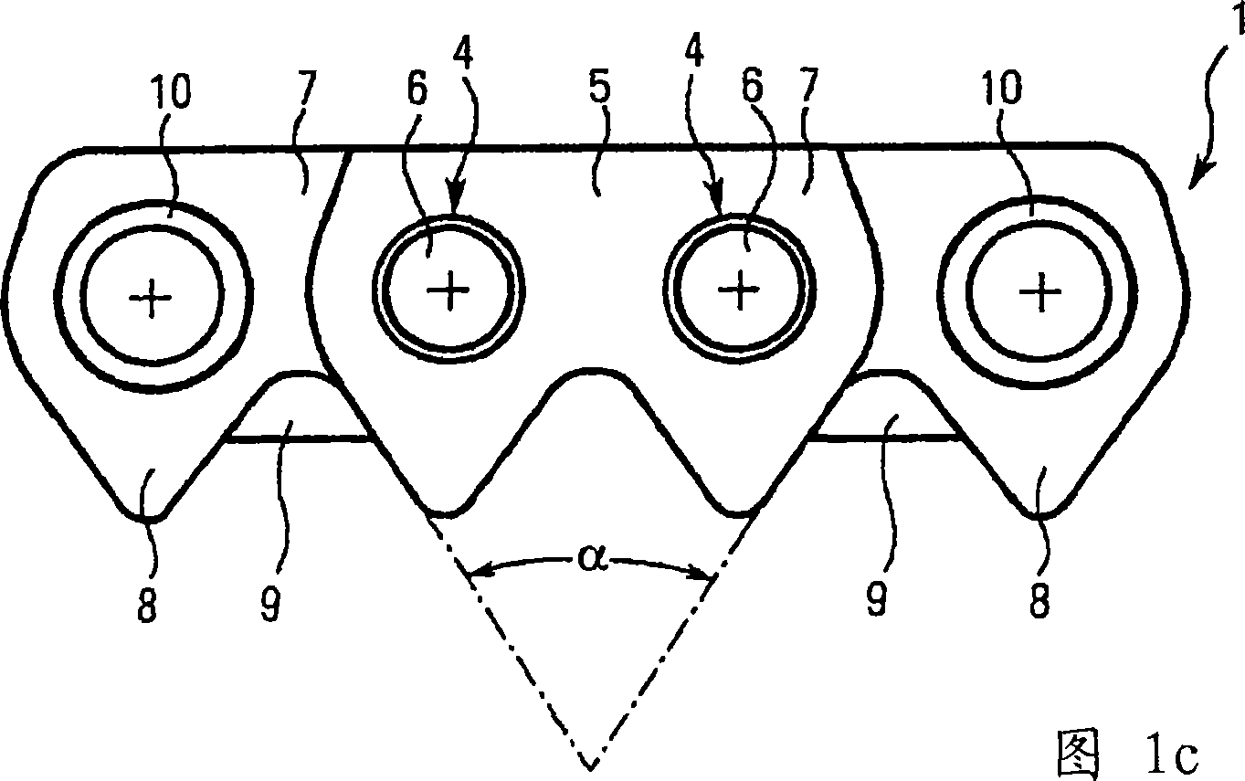 Toothed chain with optimised chain joint and increased external flank angle