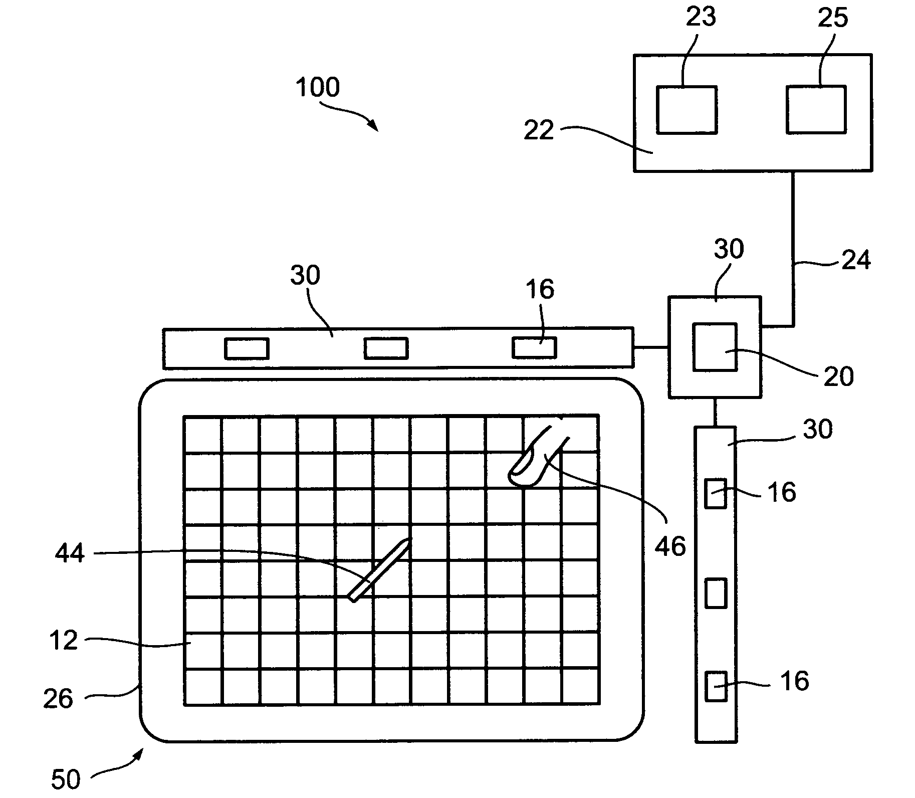 System and method for diagnostics of a grid based digitizer