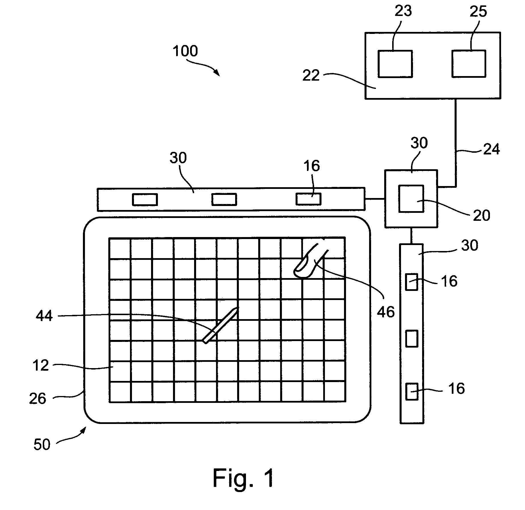 System and method for diagnostics of a grid based digitizer