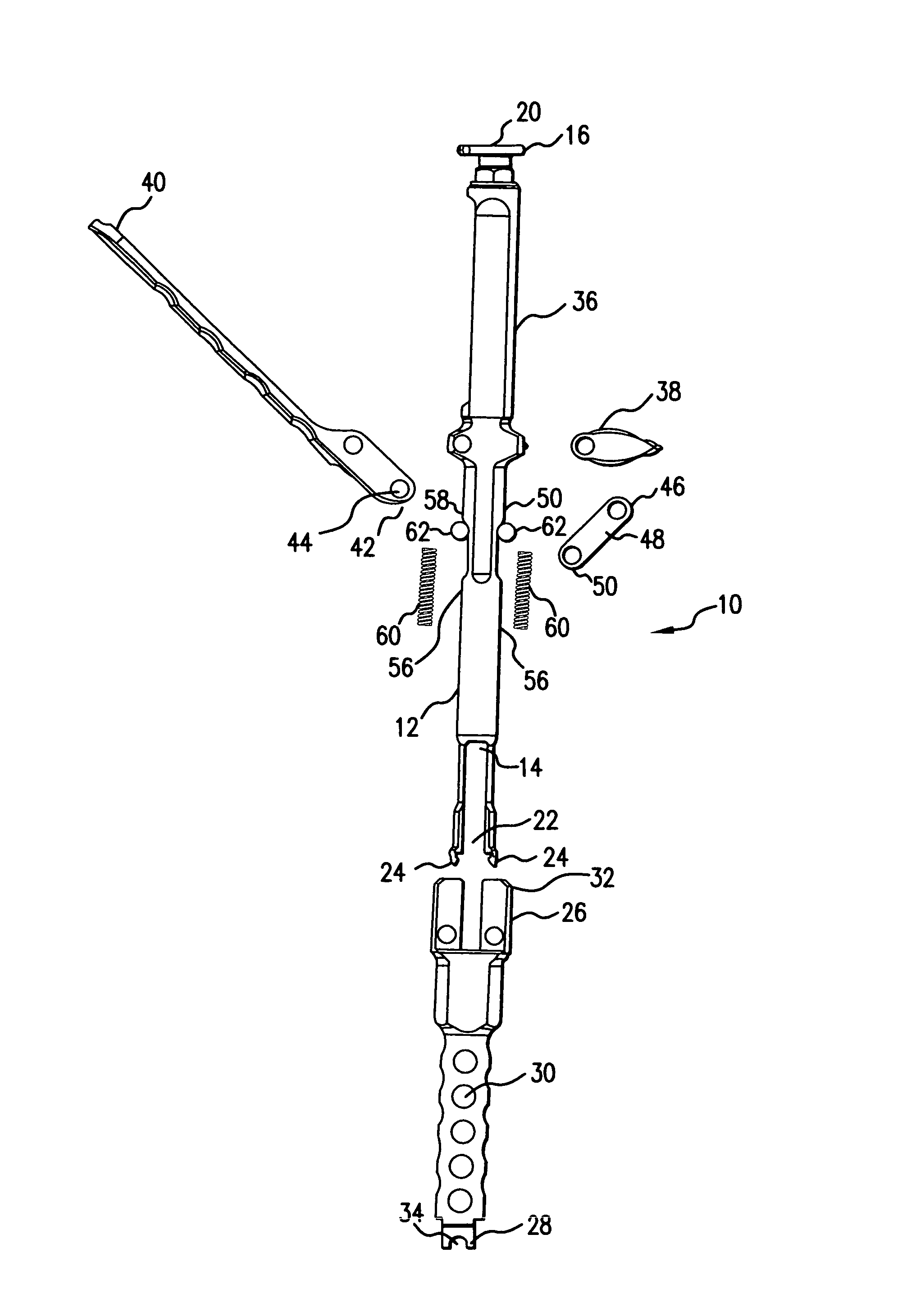 Single action anti-torque rod reducer