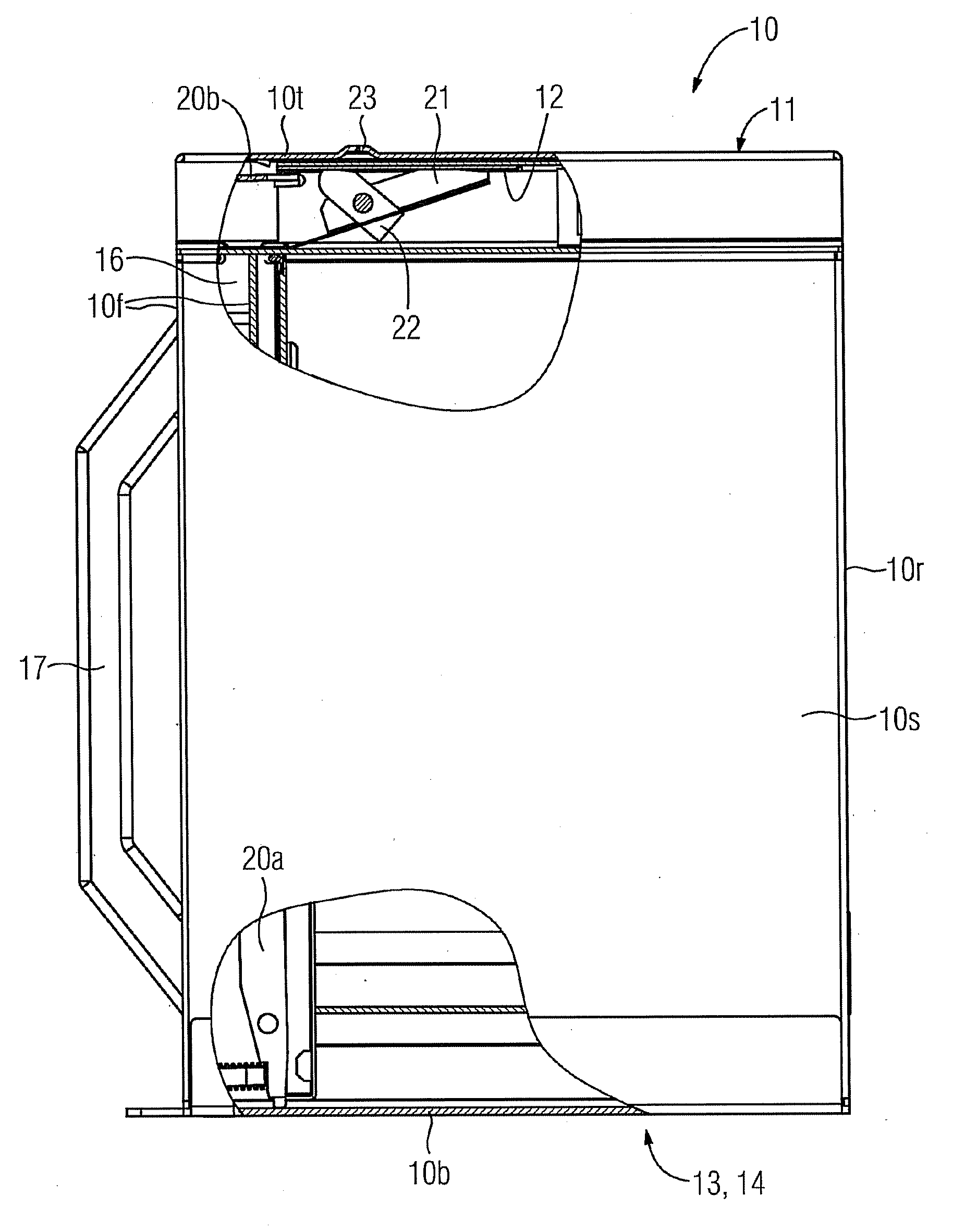 Cash box system for a vending machine