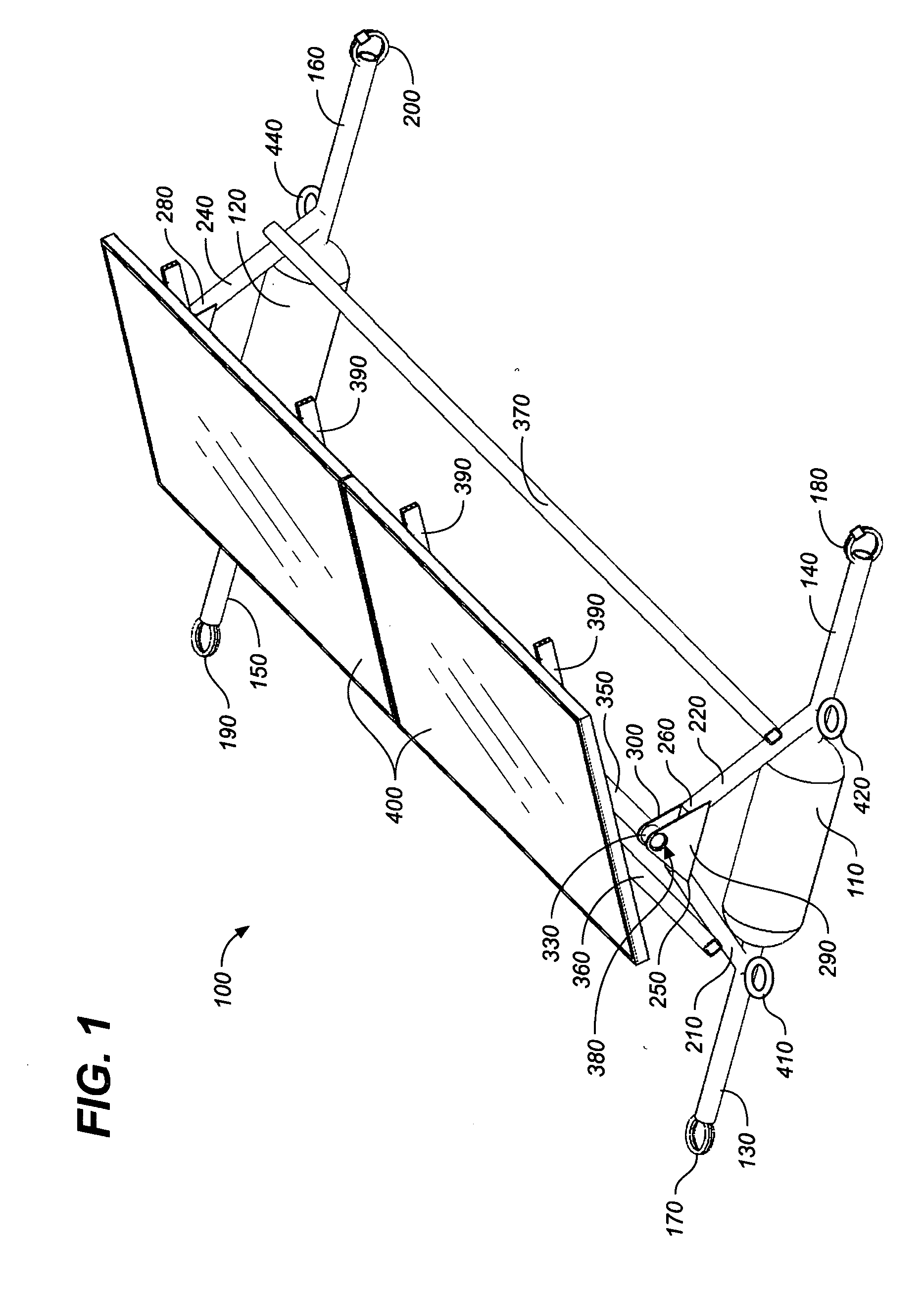 Floating support structure for a solar panel array