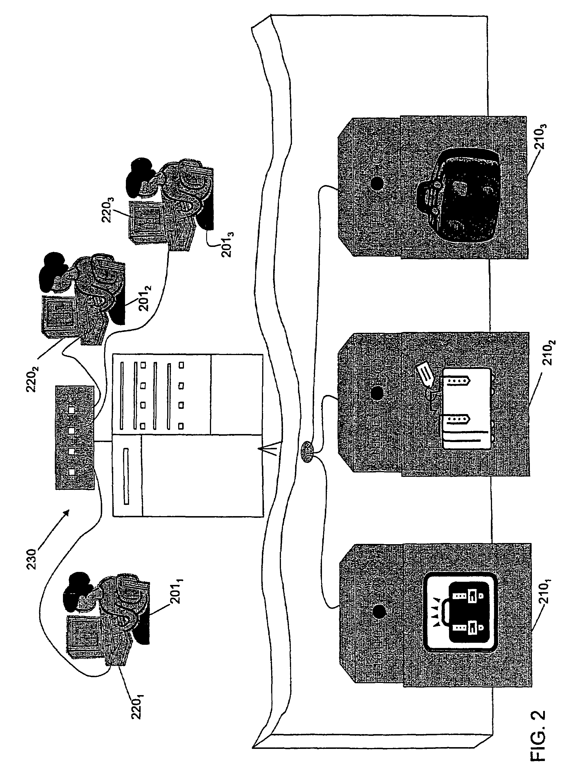 Security system with distributed computing