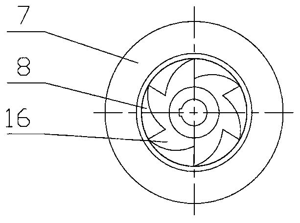 Impeller-driven rotary nozzle and rotation speed adjusting method thereof