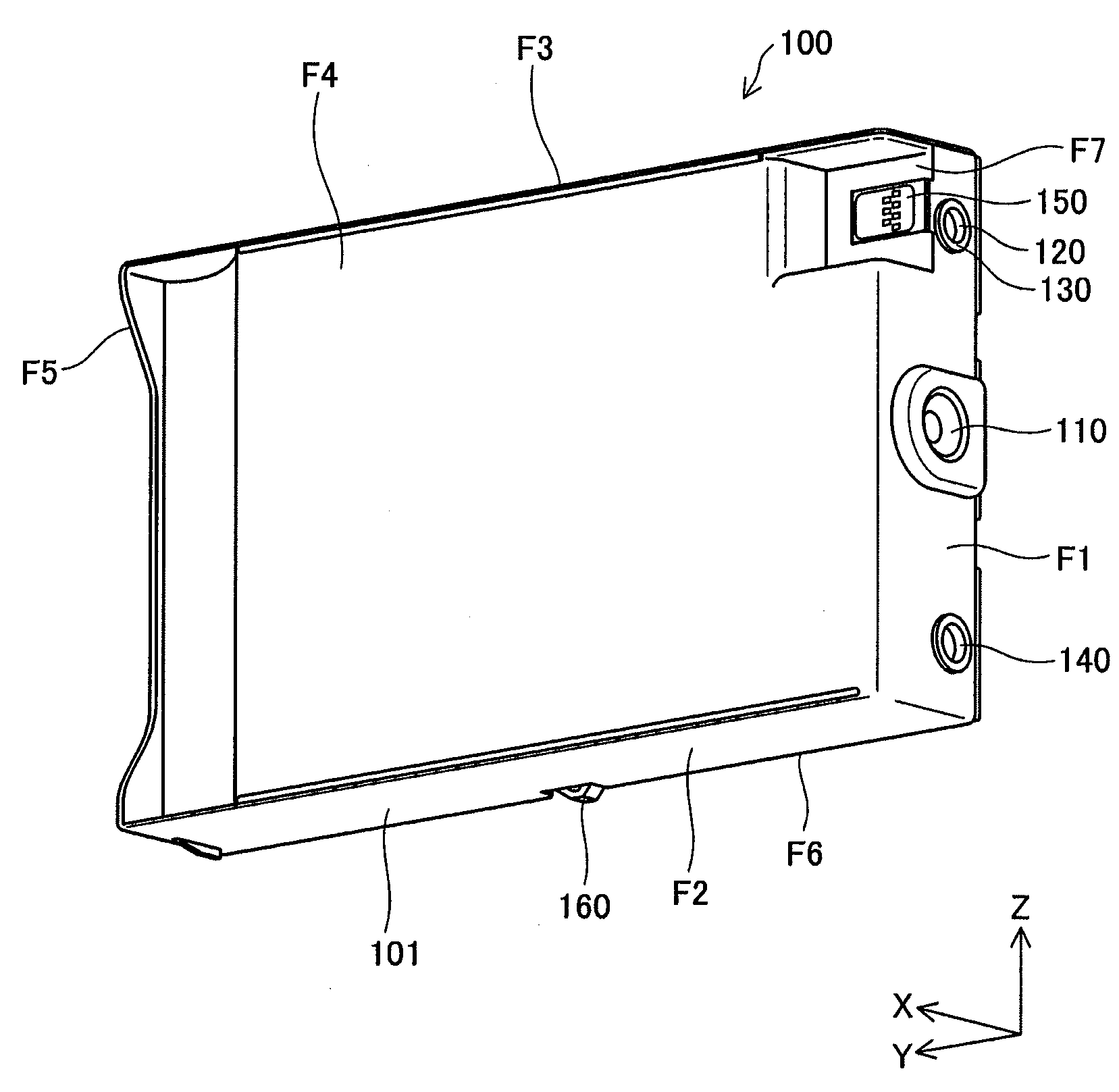 Liquid jetting system, liquid container, holder, and liquid jetting apparatus having holder