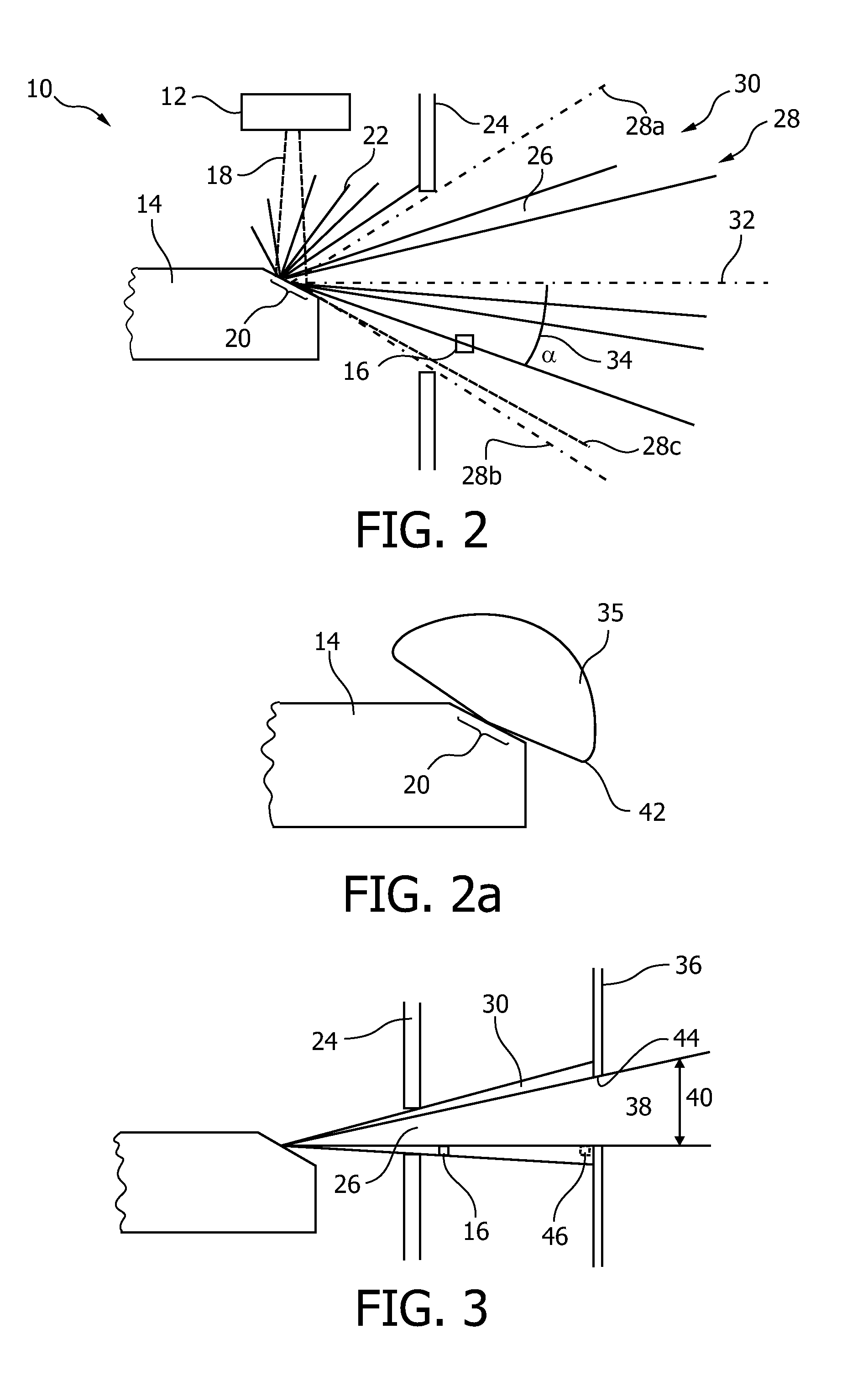 Determining changes in the x-ray emission yield of an x-ray source