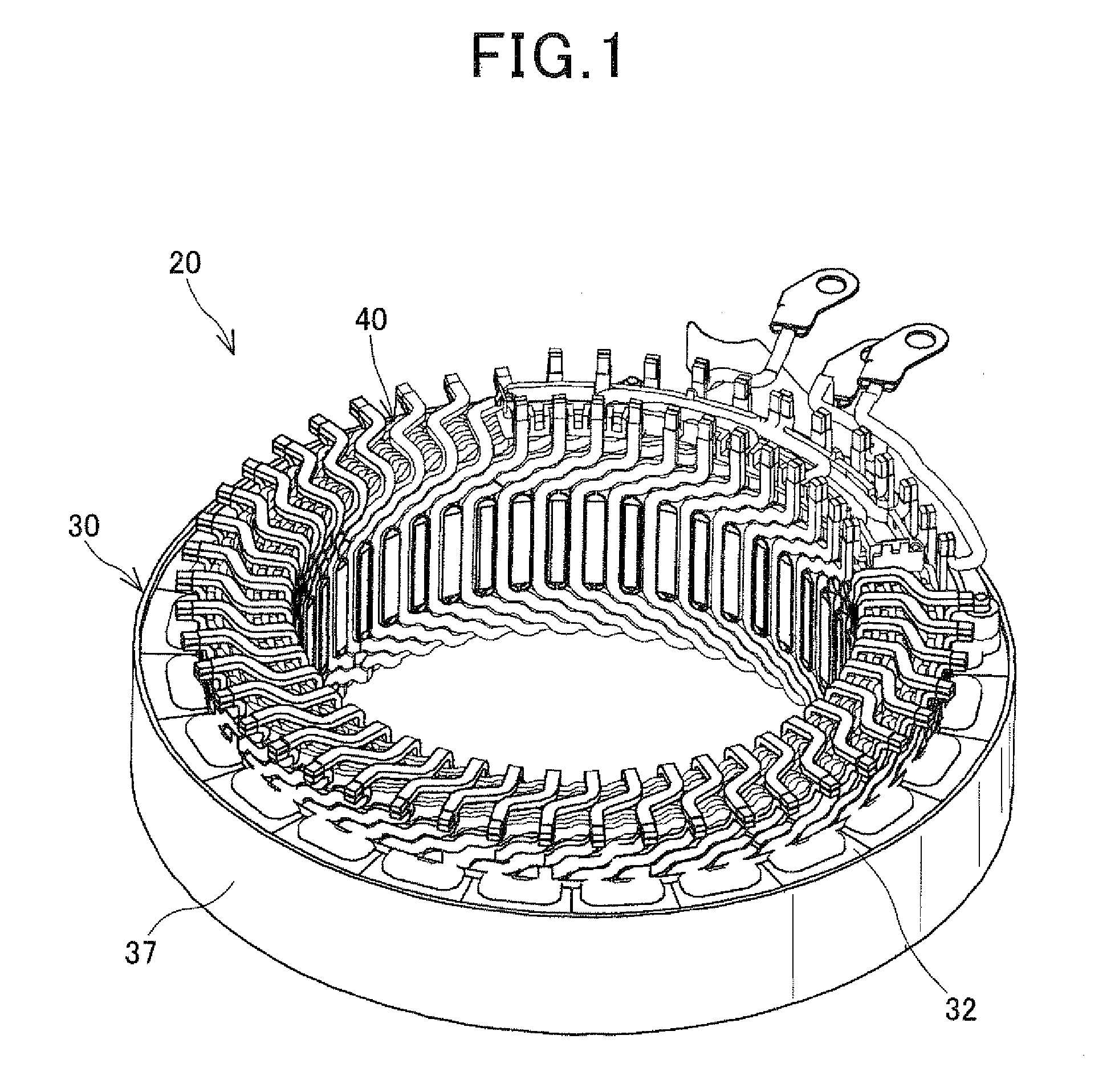 Stator for electric rotating machine