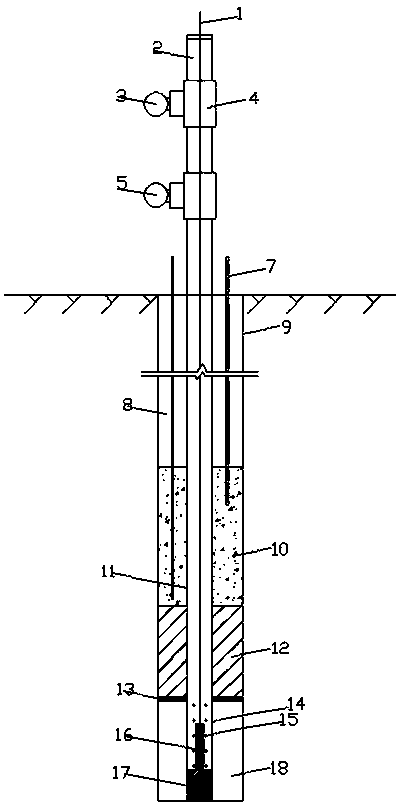 Observation instrument embedded blockage system for drilling hole high-pressure packer test