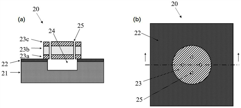 Cavity film bulk acoustic resonator capable of increasing q value and preparation method thereof