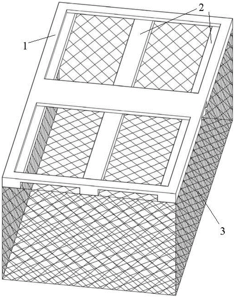 A three-dimensional culture device for large yellow croaker and blue crab and its nested culture method